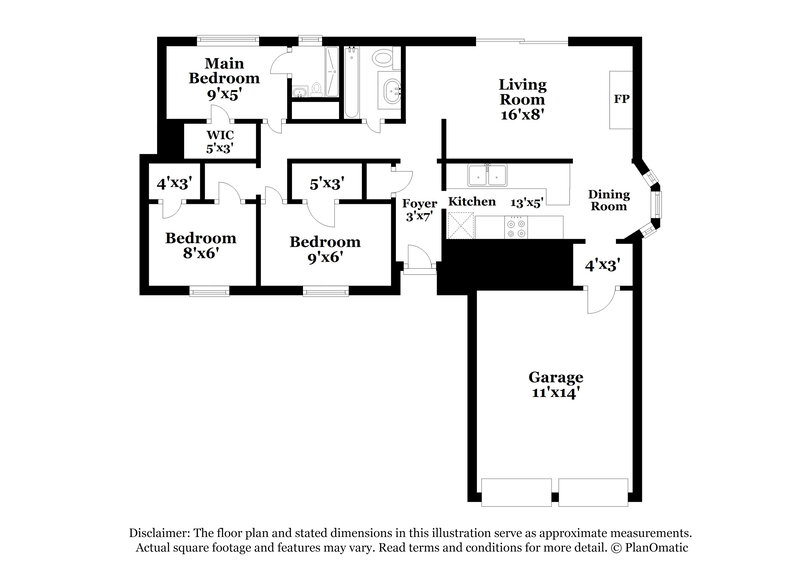 1,330/Mo, 10305 S Winston Way Oklahoma City, OK 73139 Floor Plan View