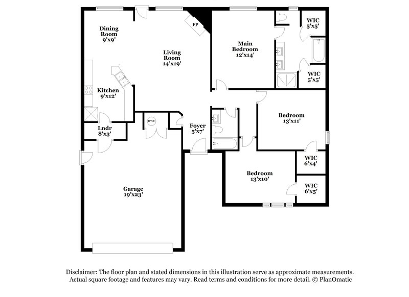 1,595/Mo, 2817 SE 96th St Oklahoma City, OK 73160 Floor Plan View