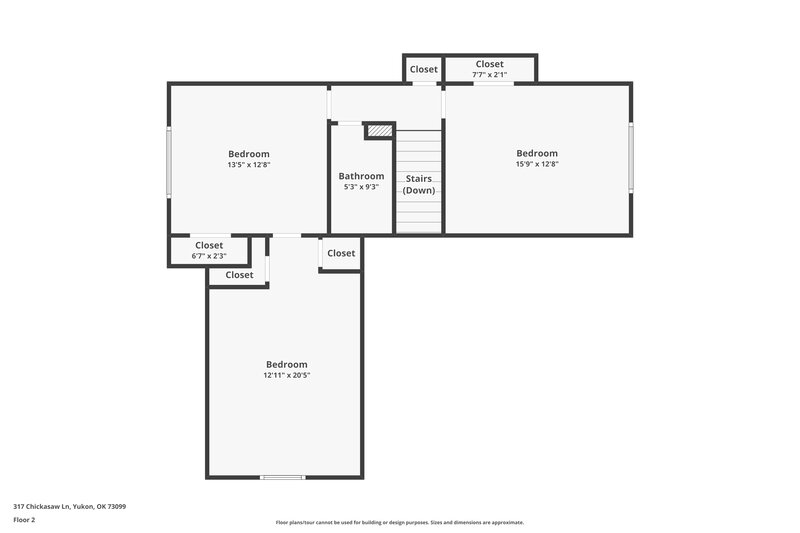 1,785/Mo, 317 Chickasaw Ln Yukon, OK 73099 Floor Plan View 2
