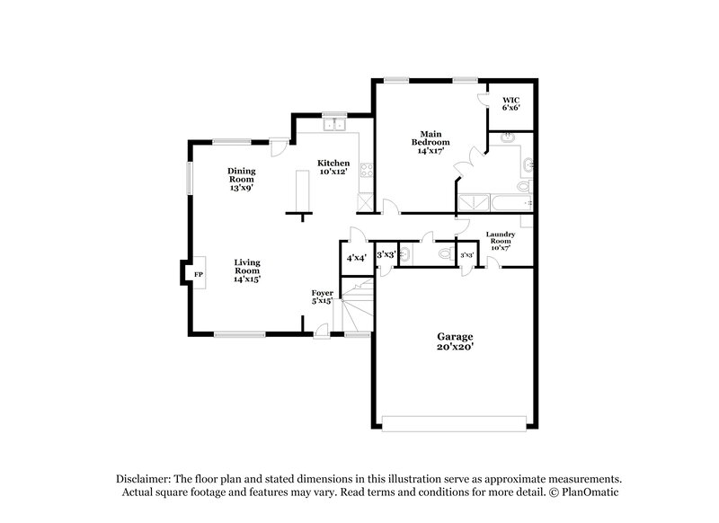1,595/Mo, 1100 Stoneridge Dr Moore, OK 73160 Floorplan View