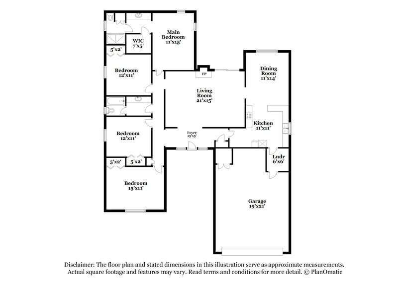 1,495/Mo, 5000 SE 58th St Del City, OK 73135 Floor Plan View