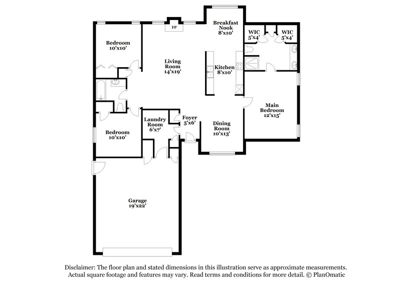 1,480/Mo, 8529 SW 37th St Oklahoma City, OK 73179 Floor Plan View