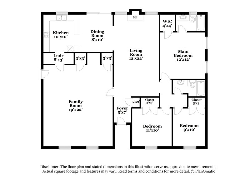 1,010/Mo, 4213 Se 48th Terr Oklahoma City, OK 73135 Floor Plan View