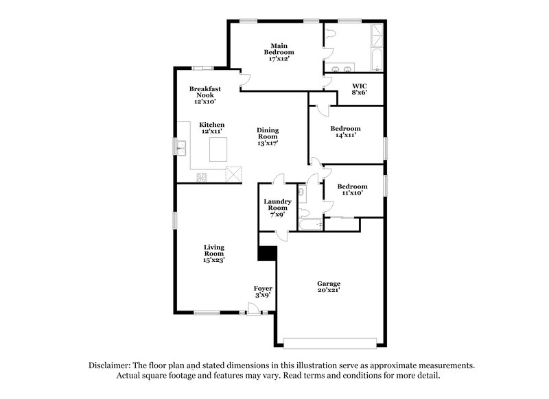 2,220/Mo, 416 Marathon Ln Sanford, FL 32771 Floor Plan View