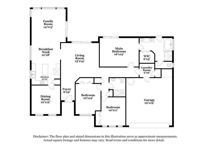 4,090/Mo, 2640 Rolling Broak Dr Orlando, FL 32837 Floor Plan View