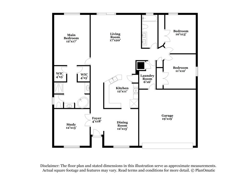 1,730/Mo, 103 Athabasca Dr Poinciana, FL 34759 Floor Plan View