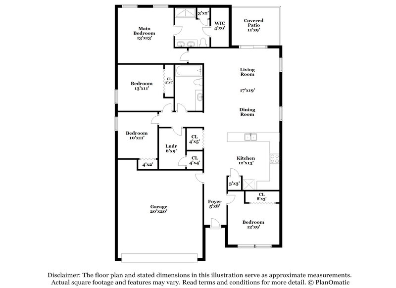 1,865/Mo, 1658 Redfin Dr Poinciana, FL 34759 Floor Plan View