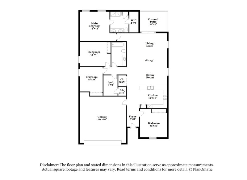 1,995/Mo, 1660 Redfin Dr Poinciana, FL 34759 Floorplan View
