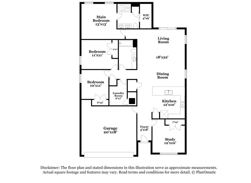 1,685/Mo, 116 Sail Way Poinciana, FL 34759 Floor Plan View