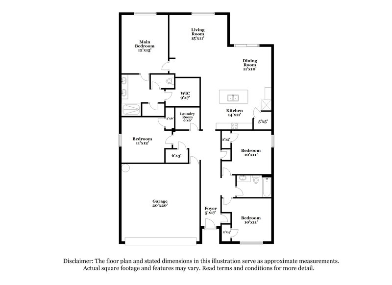 2,765/Mo, 2162 Ranch Side Rd Kissimmee, FL 34744 Floor Plan View