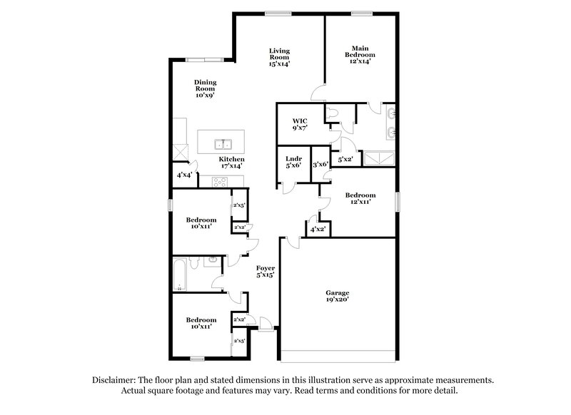 2,650/Mo, 1568 Aldenwood Pl Kissimmee, FL 34744 Floor Plan View