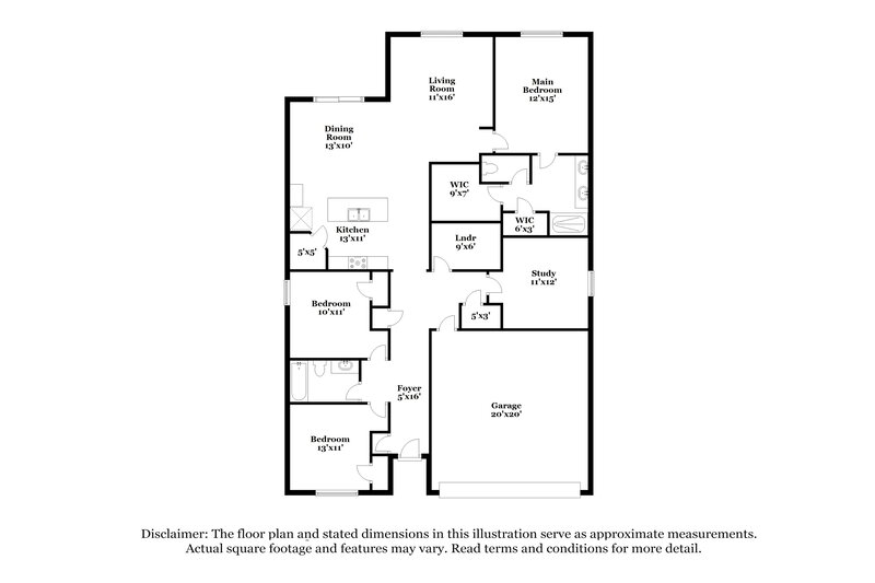 2,725/Mo, 1565 Aldenwood Pl Kissimmee, FL 34744 Floor Plan View
