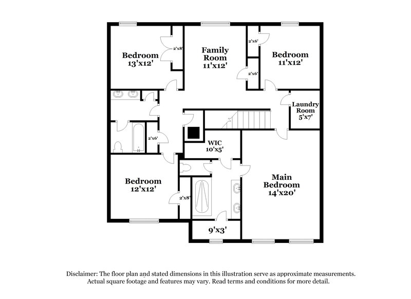 3,170/Mo, 2163 Ranch Side Rd Kissimmee, FL 34744 Floor Plan View 2