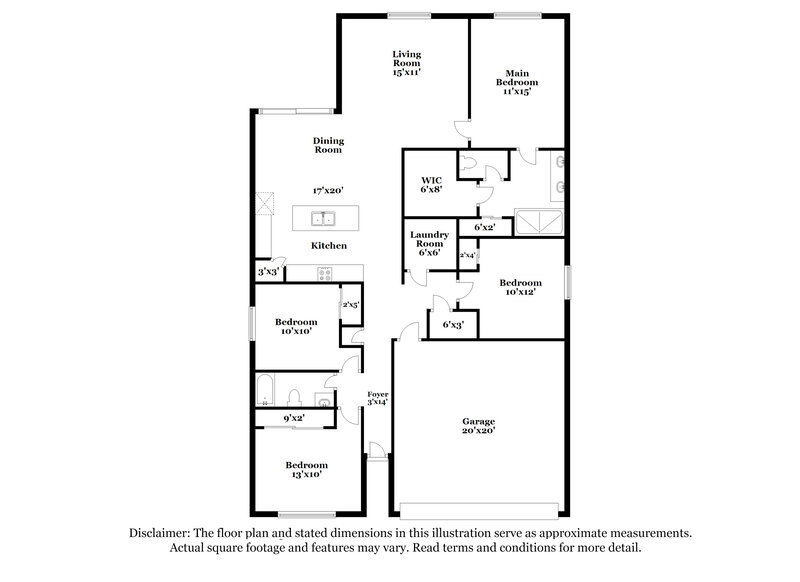 2,690/Mo, 2155 Ranch Side Rd Kissimmee, FL 34744 Floor Plan View