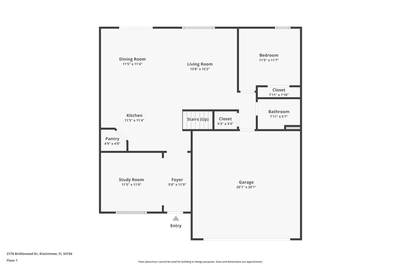 3,080/Mo, 2176 Bridlewood Dr Kissimmee, FL 34744 Floor Plan View