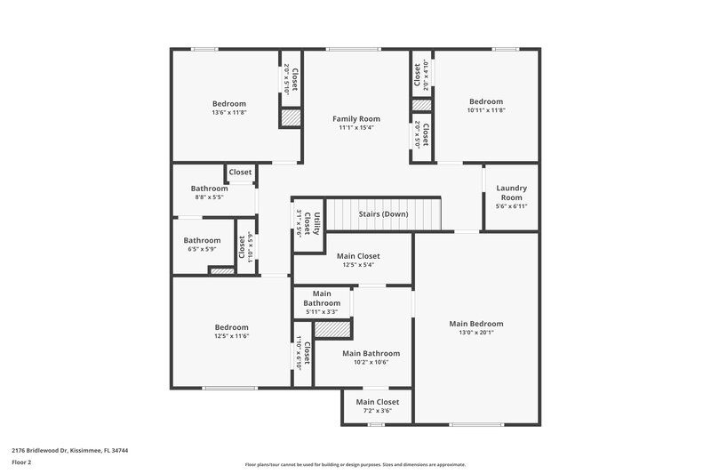 3,080/Mo, 2176 Bridlewood Dr Kissimmee, FL 34744 Floor Plan View 2
