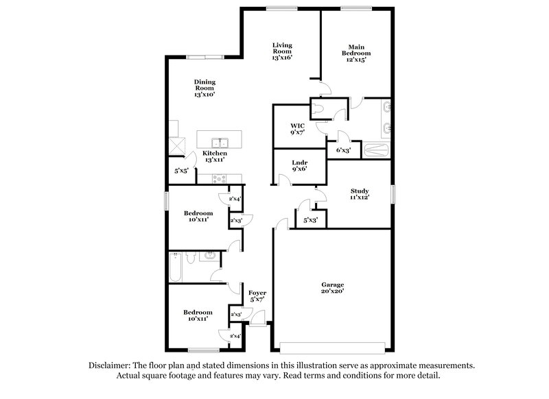 2,575/Mo, 1442 Bridge Brook Dr Kissimmee, FL 34744 Floor Plan View