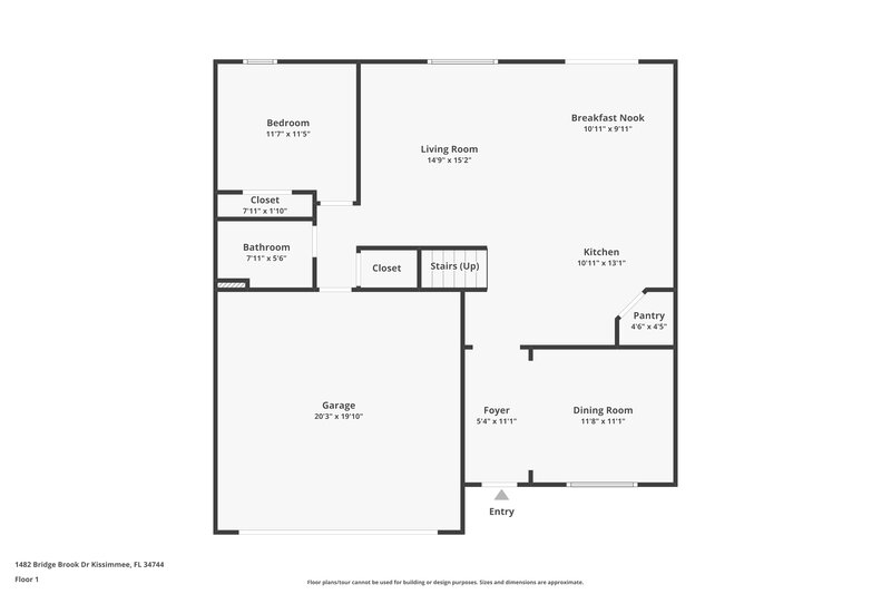 3,080/Mo, 1482 Bridge Brook Dr Kissimmee, FL 34744 Floor Plan View