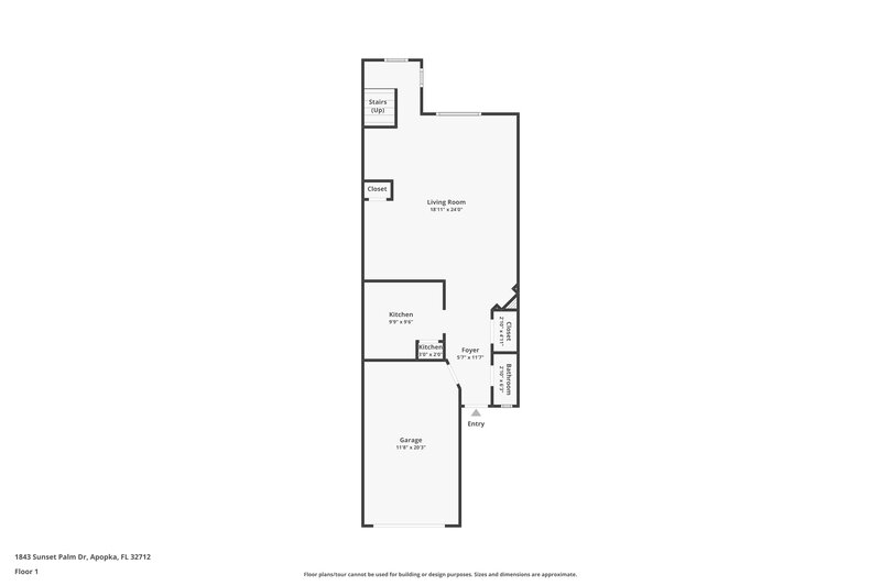 2,175/Mo, 1843 Sunset Palm Dr Apopka, FL 32712 Floor Plan View