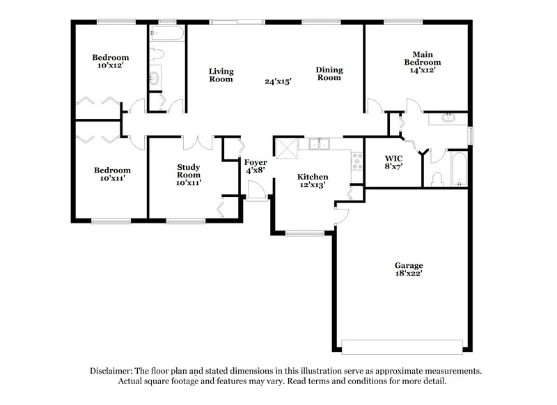 1,995/Mo, 15212 Margaux Dr Clermont, FL 34714 Floor Plan View