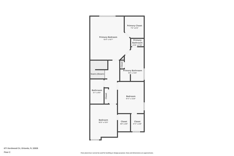 2,775/Mo, 671 Hardwood Cir Orlando, FL 32828 Floorplan View 2