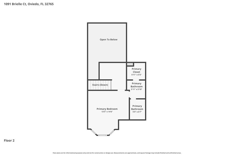 2,370/Mo, 1091 Brielle Ct Oviedo, FL 32765 Floor Plan View 2