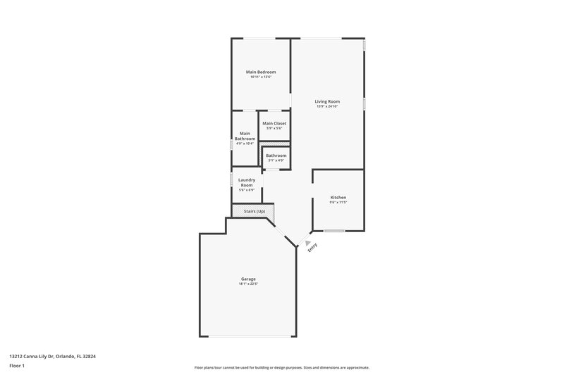 2,670/Mo, 13212 Canna Lily Dr Orlando, FL 32824 Floor Plan View