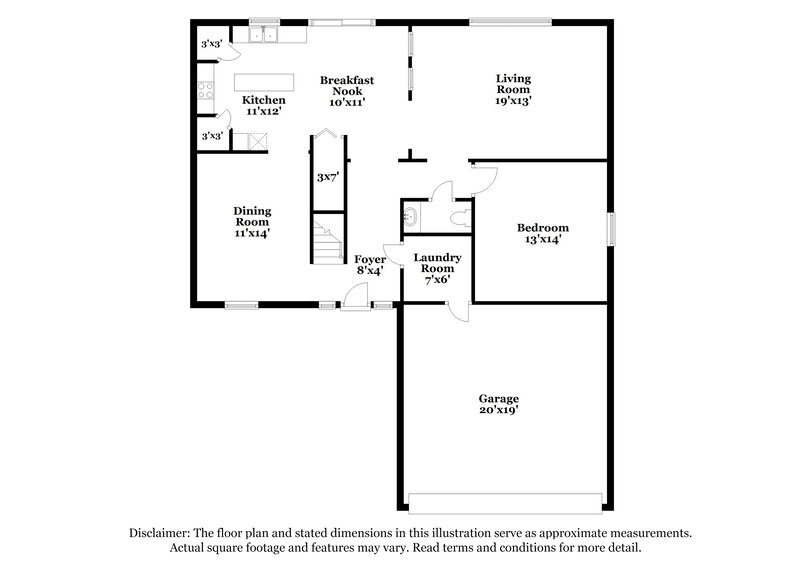 2,590/Mo, 4932 Fiske Cir Orlando, FL 32826 Floor Plan View