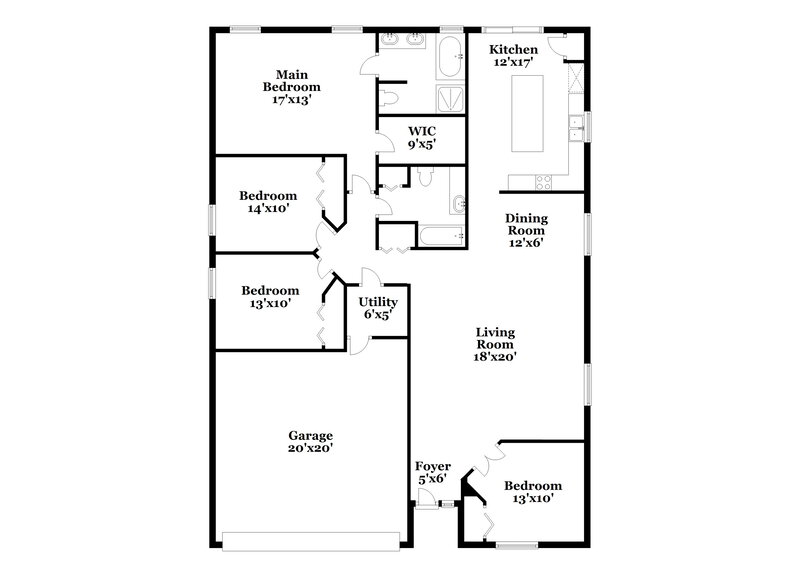 2,175/Mo, 551 Wellesly St Oviedo, FL 32765 Floor Plan View