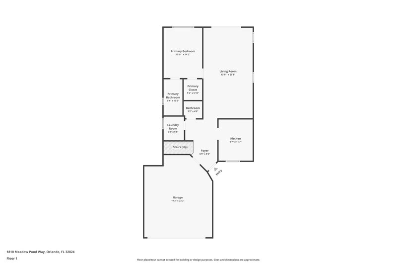 2,360/Mo, 1810 Meadow Pond Way Orlando, FL 32824 Floor Plan View