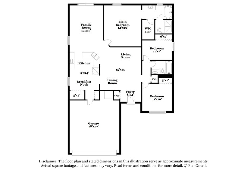 3,150/Mo, 1839 Corner Meadow Cir Orlando, FL 32820 Floor Plan View