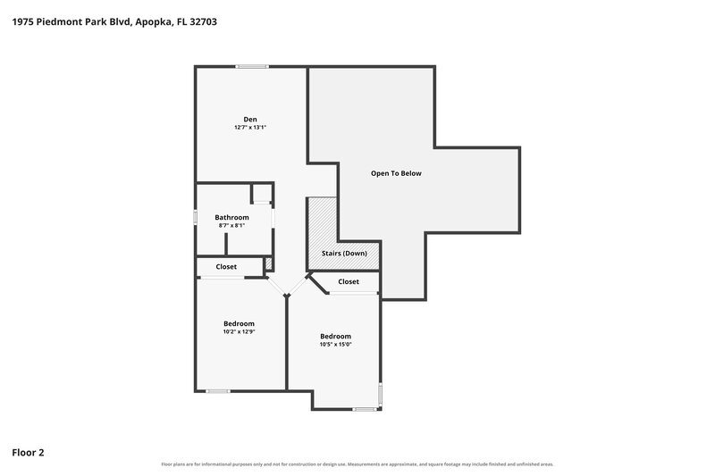 2,235/Mo, 1975 Piedmont Park Blvd Apopka, FL 32703 Floor Plan View 2