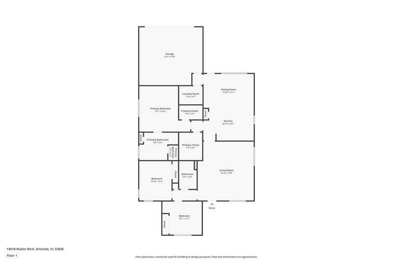 2,305/Mo, 14018 Mailer Blvd Orlando, FL 32828 Floor Plan View