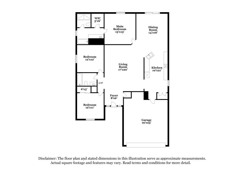 2,090/Mo, 1349 Welch Ridge Ter Apopka, FL 32712 Floor Plan View
