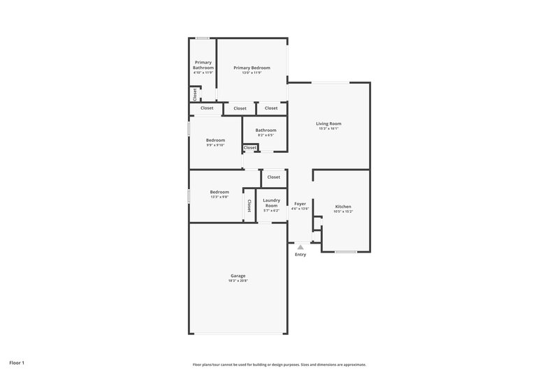 2,185/Mo, 11734 Sindlesham Ct Orlando, FL 32837 Floor Plan View