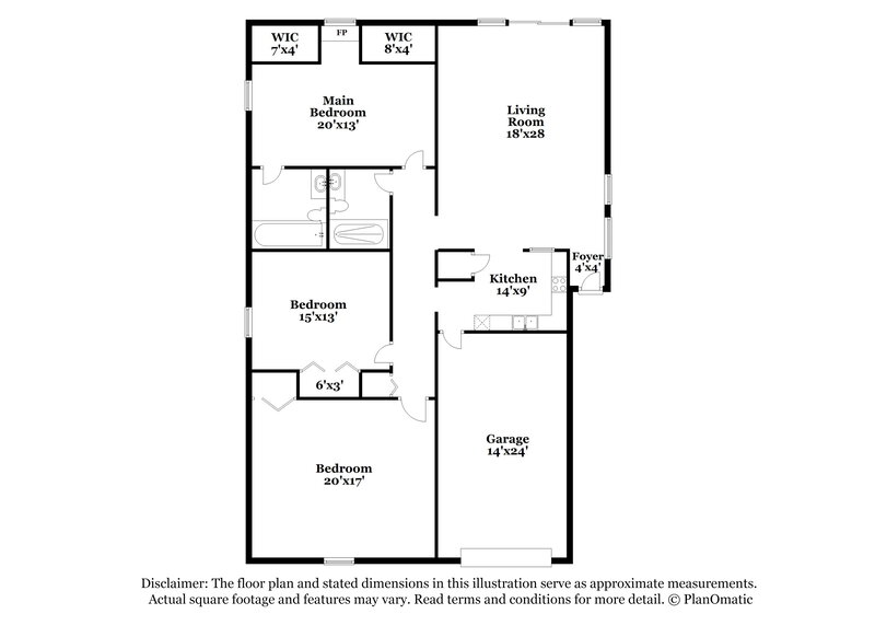 2,225/Mo, 10546 Rocking a Run Orlando, FL 32825 Floor Plan View