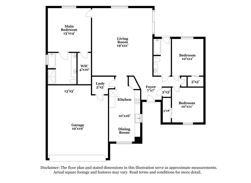 1,860/Mo, 4829 Cape Hatteras Dr Clermont, FL 34714 Floor Plan View