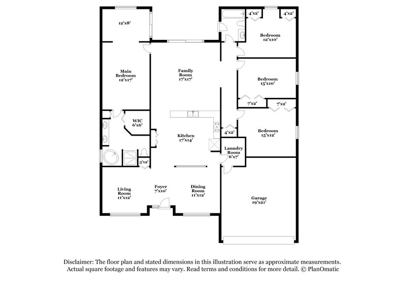2,375/Mo, 2813 Latter Day Ct Saint Cloud, FL 34772 Floor Plan View