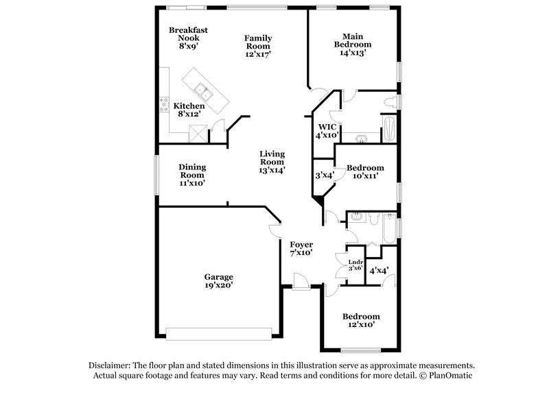 2,090/Mo, 2957 Conner Ln Kissimmee, FL 34741 Floorplan View