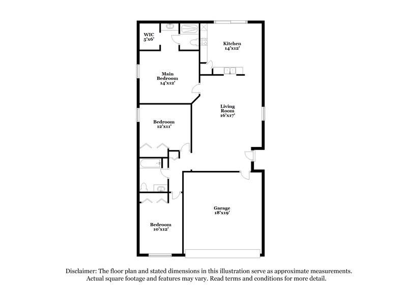 2,055/Mo, 12641 Parkbury Dr Orlando, FL 32828 Floor Plan View