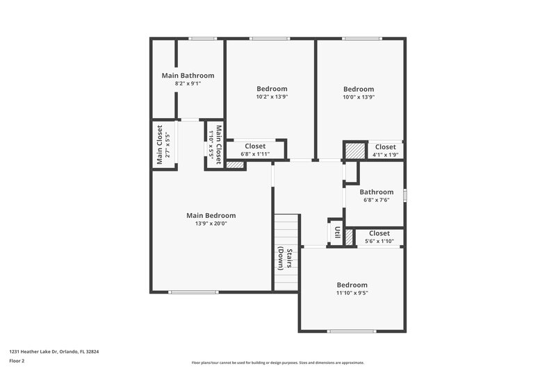 2,585/Mo, 1231 Heather Lake Dr Orlando, FL 32824 Floor Plan View 2