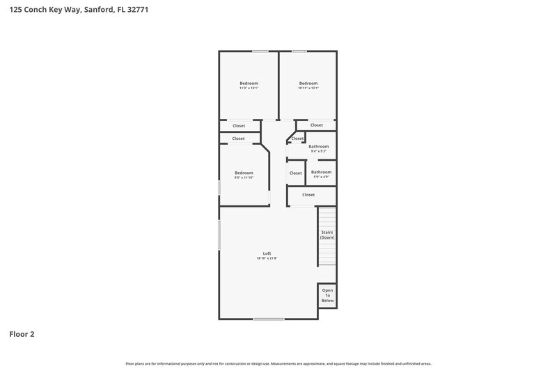 2,685/Mo, 125 Conch Key Way Sanford, FL 32771 Floor Plan View 2