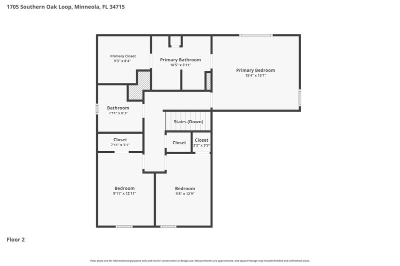 2,525/Mo, 1705 Southern Oak Loop Minneola, FL 34715 Floorplan View 2