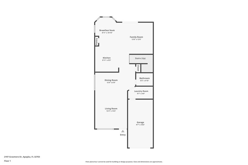 2,170/Mo, 2197 Grasmere Dr Apopka, FL 32703 Floor Plan View