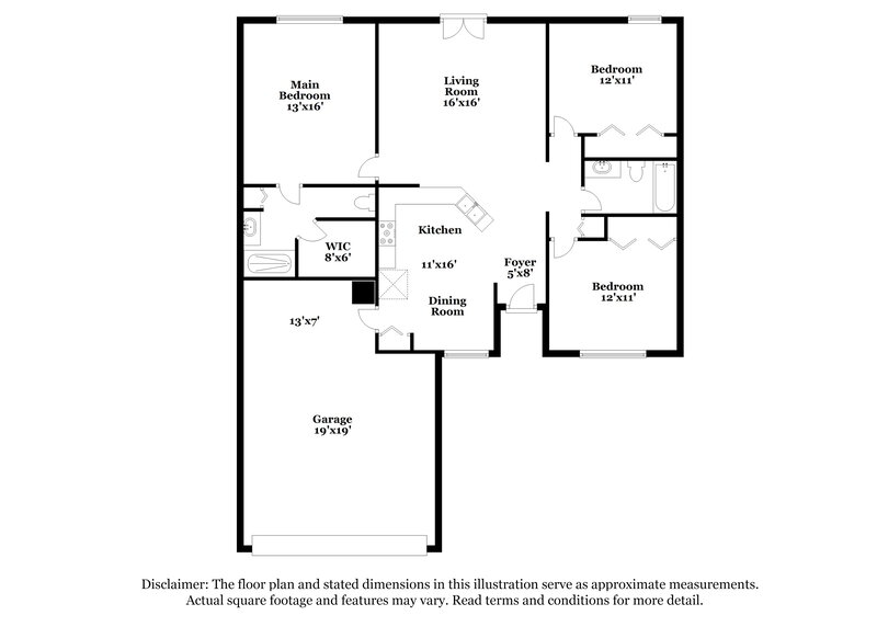 2,030/Mo, 1062 Dekleva Dr Apopka, FL 32712 Floor Plan View