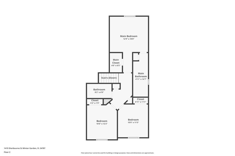 2,285/Mo, 1419 Sherbourne St Winter Garden, FL 34787 Floor Plan View