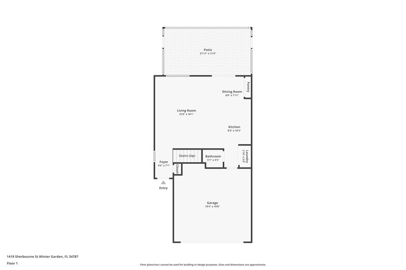 2,285/Mo, 1419 Sherbourne St Winter Garden, FL 34787 Floor Plan View 2