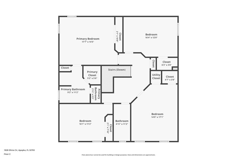 2,285/Mo, 1828 Olivia Cir Apopka, FL 32703 Floor Plan View 2