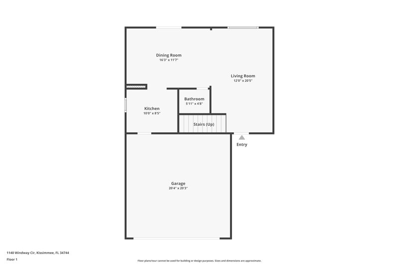 1,830/Mo, 1140 Windway Cir Kissimmee, FL 34744 Floor Plan View