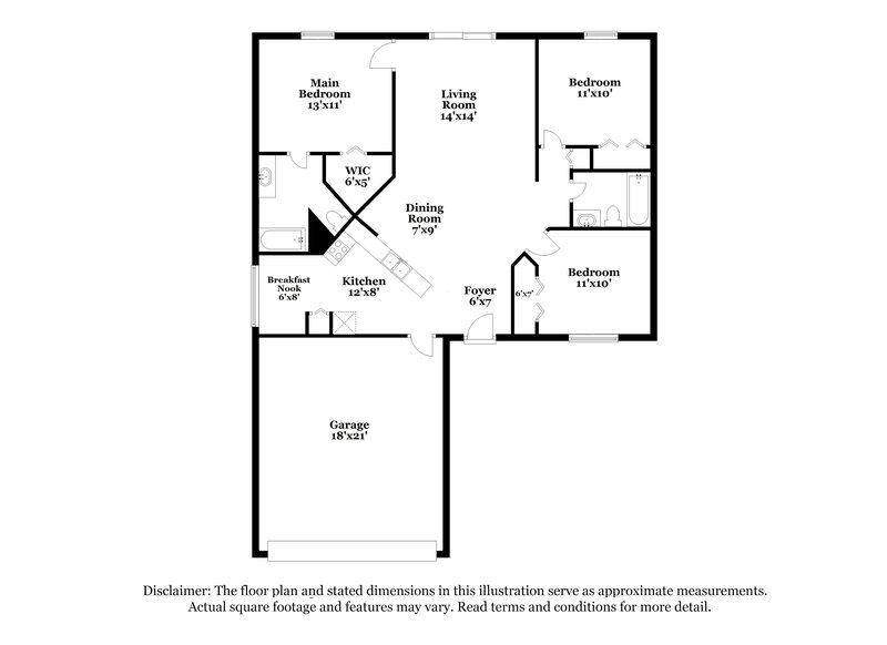 1,925/Mo, 3356 Kelsey Ln Saint Cloud, FL 34772 Floorplan View
